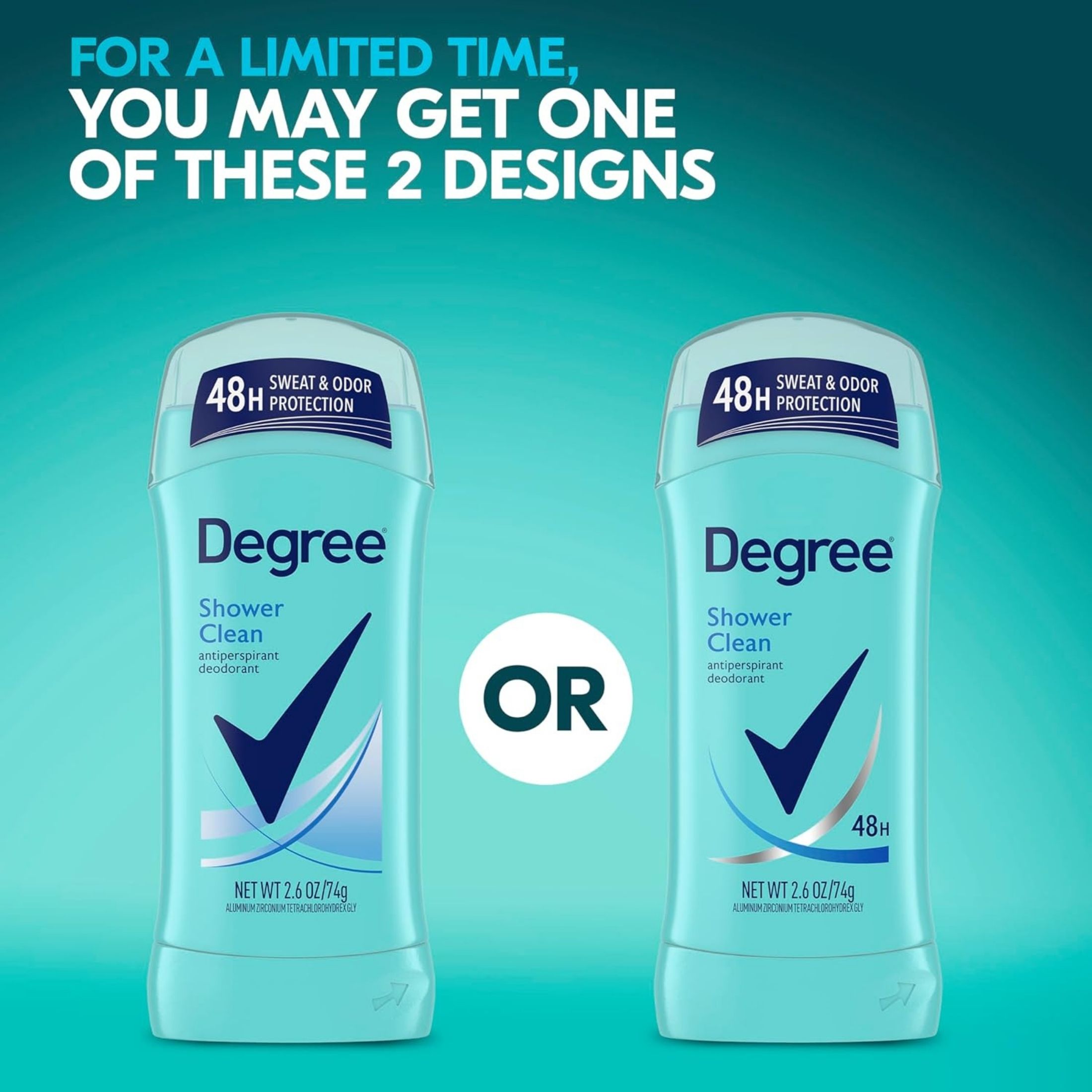 Degree Women Shower Clean Dry Protection Antiperspirant Deodorant