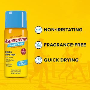 Aspercreme Lidocaine Dry Spray 4 Oz