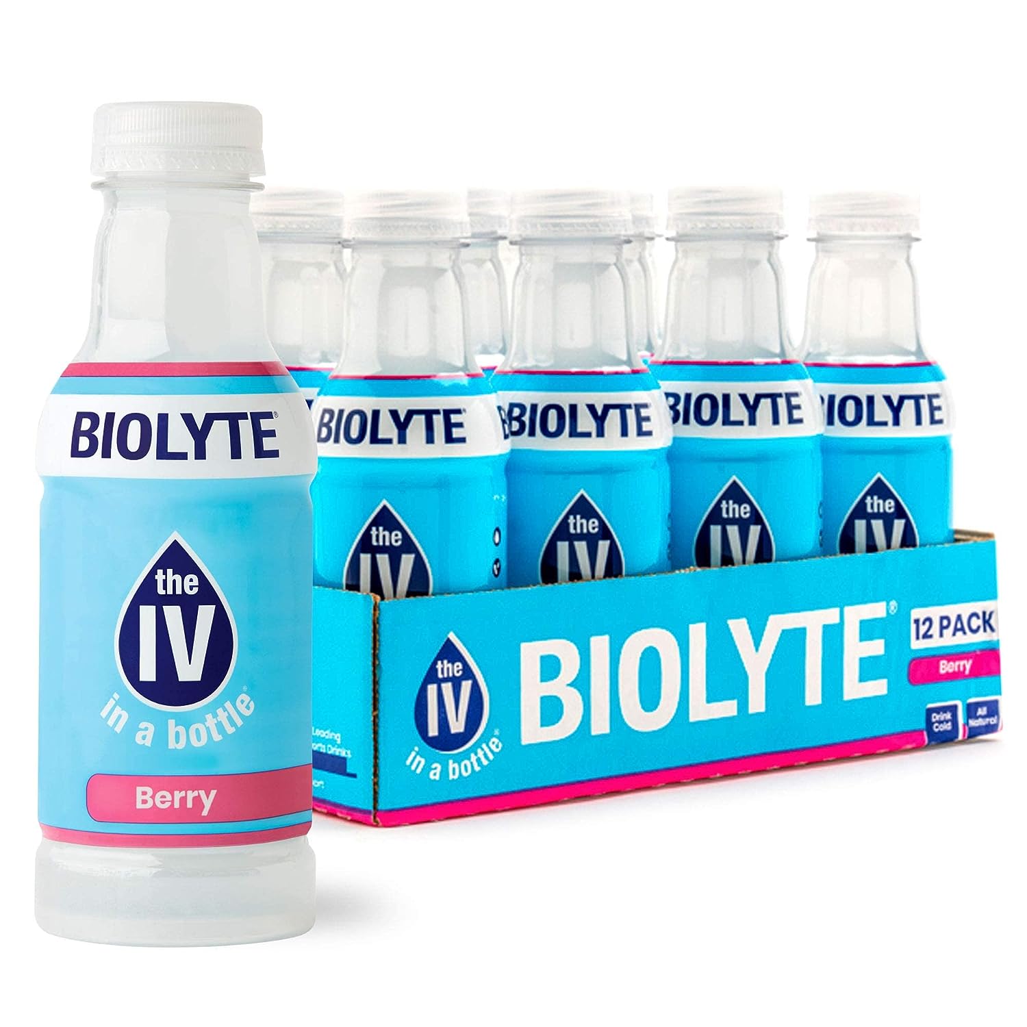 Biolyte Electrolyte Drink For Rapid Hydration, Berry, 16 Oz