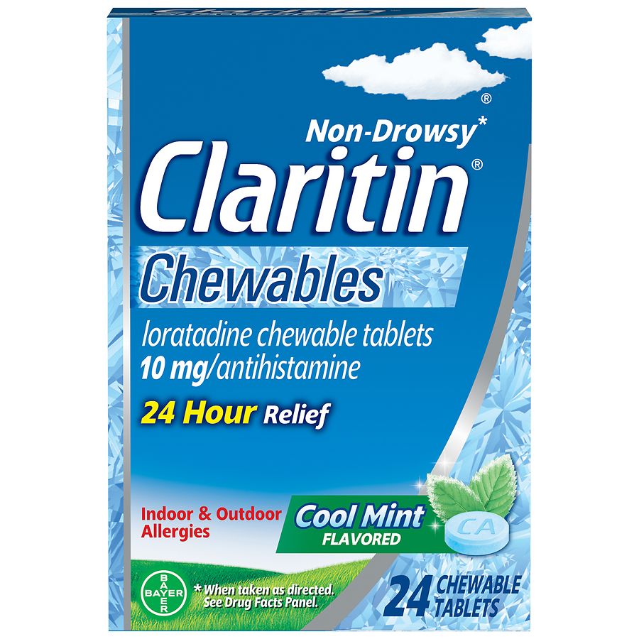 Claritin Cool Mint 24 Hour Non-Drowsy Allergy Chewables