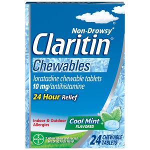 Claritin Cool Mint 24 Hour Non-Drowsy Allergy Chewables