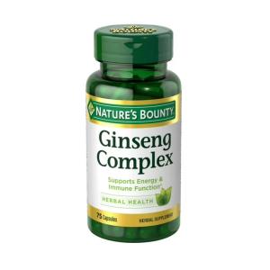 Nature's Bounty Ginseng Complex Plus Royal Jelly Capsules 75ct