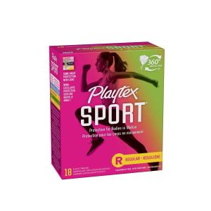 Playtex Sport Regular Plastic Applicator Tampons