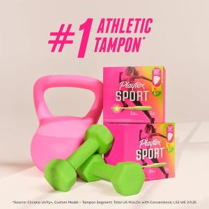 Playtex Sport Super Plastic Applicator Tampons