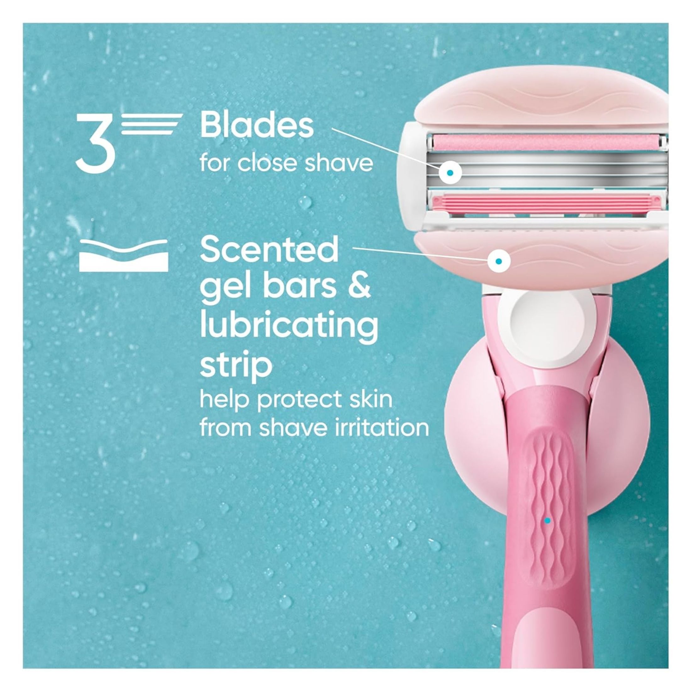 Gillette Venus ComfortGlide White Tea Women's Razor Blade Refills Cartridges