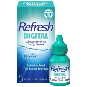 Refresh Digital Lubricant Eye Drops Preserved Tears, 0.33 Fl Oz (10 mL)
