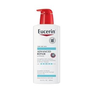 Eucerin Lotion, Light Feel, Advanced Repair, Fragrance Free