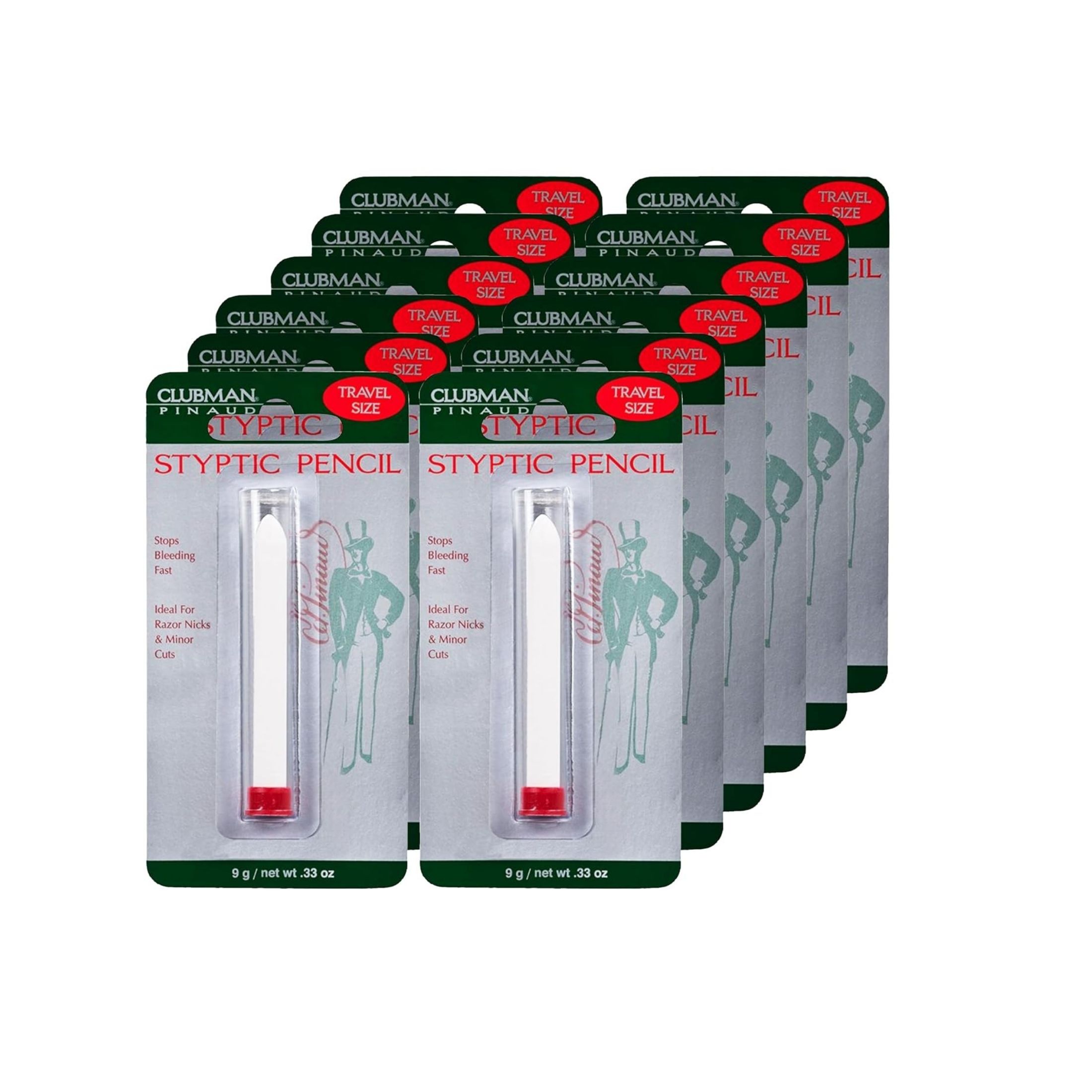 Pinaud Clubman Styptic Pencil Travel Size 0.33 Oz