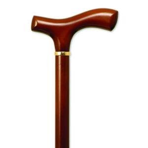 Alex Orthopedics Men's Fritz Handle Wood Cane - Brown Stain