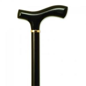 Alex Orthopedics Men's Fritz Handle Wood Cane - Black Stain