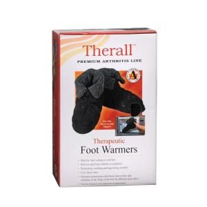 Therall Therapeutic Foot Warmers, Black, Small - 1 Pr