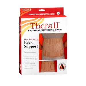 Therall Heat Retaining Back Support, Beige, Small