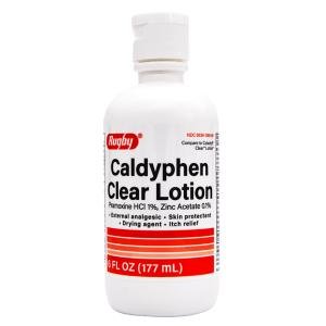 Rugby Caldyphen Clear Lotion Pramoxine HCl 1% / Zinc Acetate 0.1% - 6 Fl Oz