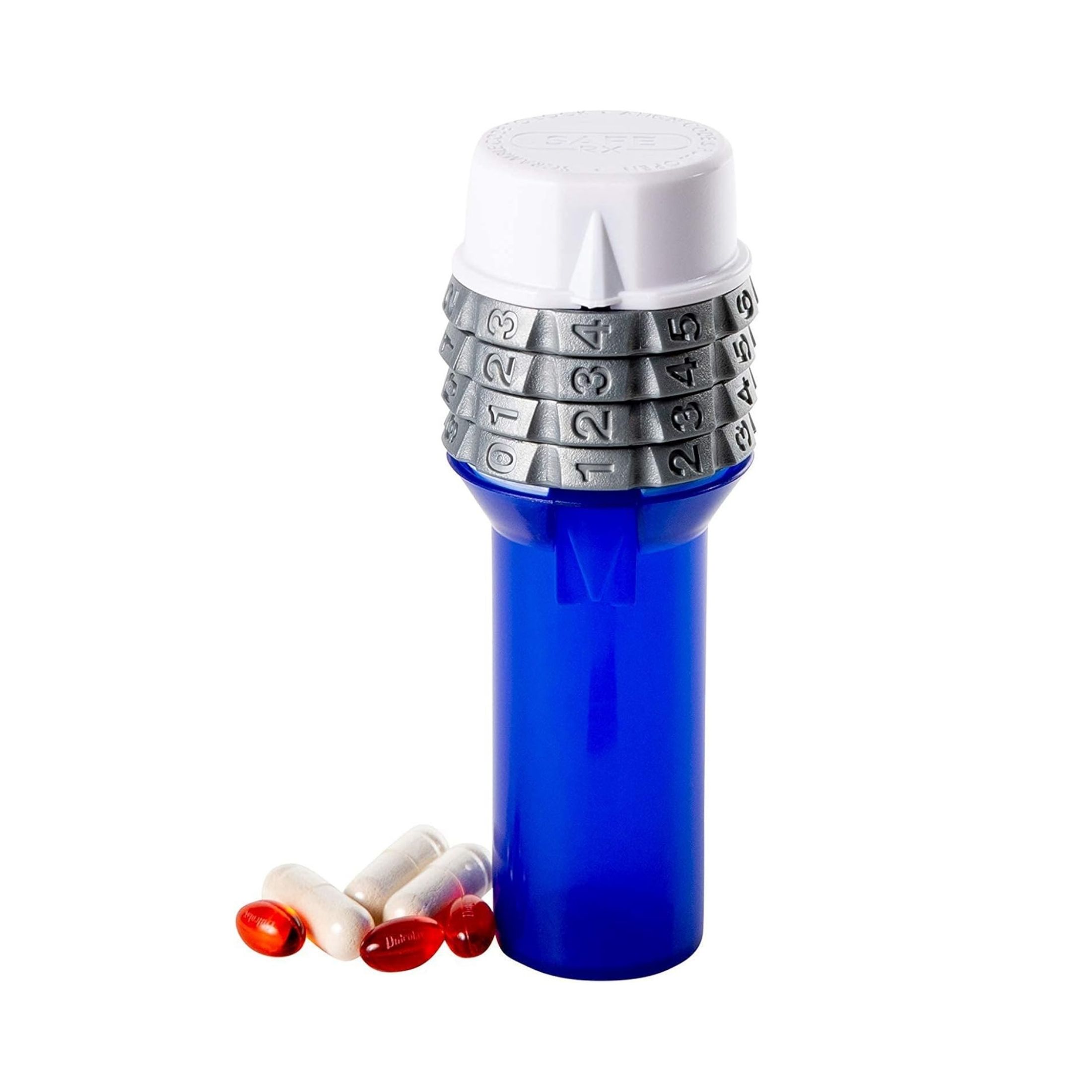 Safe RX Combination Locking Pill Bottle Safe And Secure
