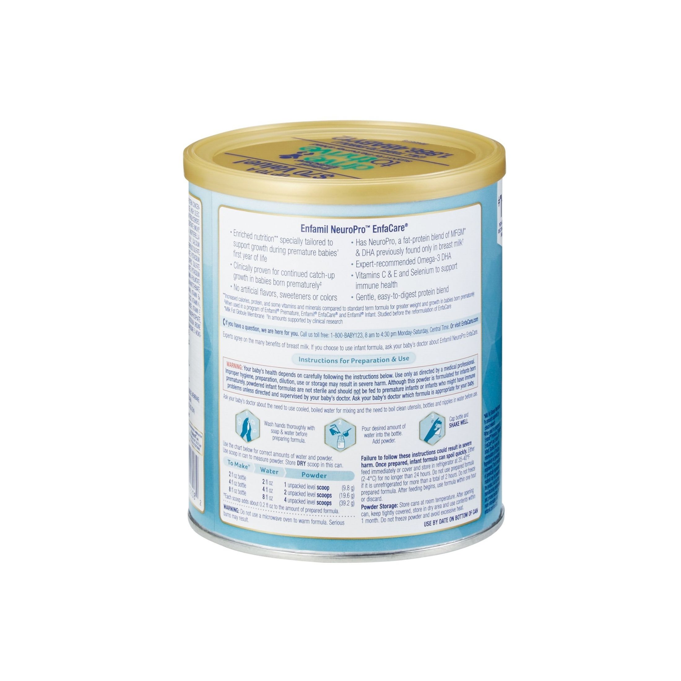 Enfamil Infant Formula, Milk Based Powder With Iron 13.6 Oz