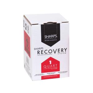 Sharps Mailback Collector Mail System 1 Quart Red Base