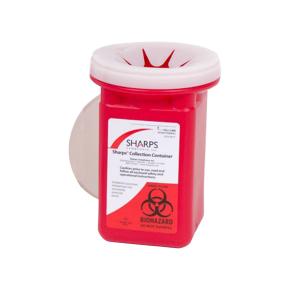 Sharps Mailback Collector Mail System 1 Quart Red Base