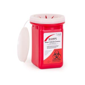 Sharps Mailback Collector Mail System 1 Quart Red Base