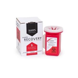 Sharps Mailback Collector Mail System 1 Quart Red Base