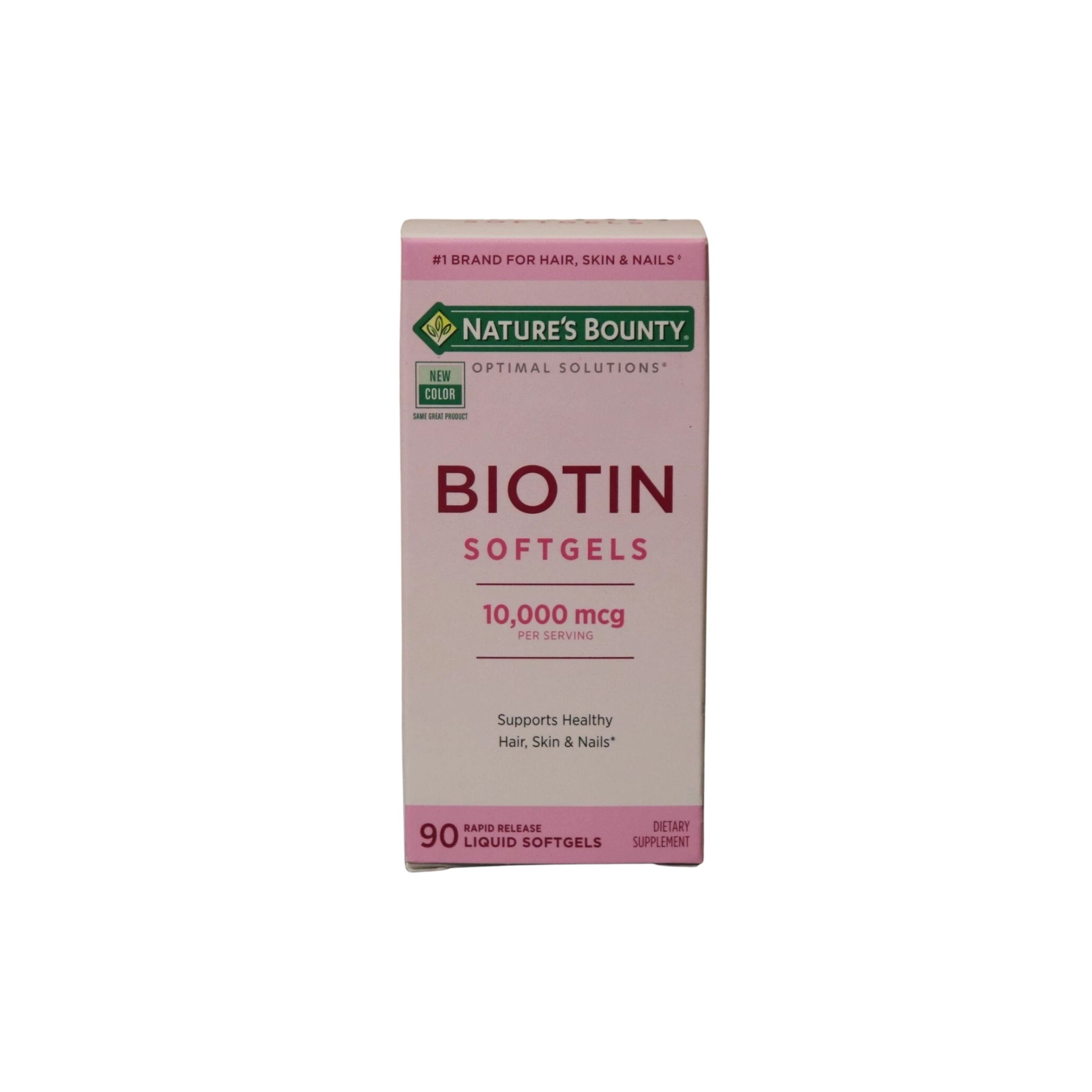 Nature's Bounty Biotin 10000 Mcg, Hair Skin And Nails – 90 Softgels