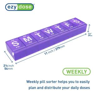 Ezy Dose 7-Day AM/PM Locking Pill Reminder - 1 Case #67376