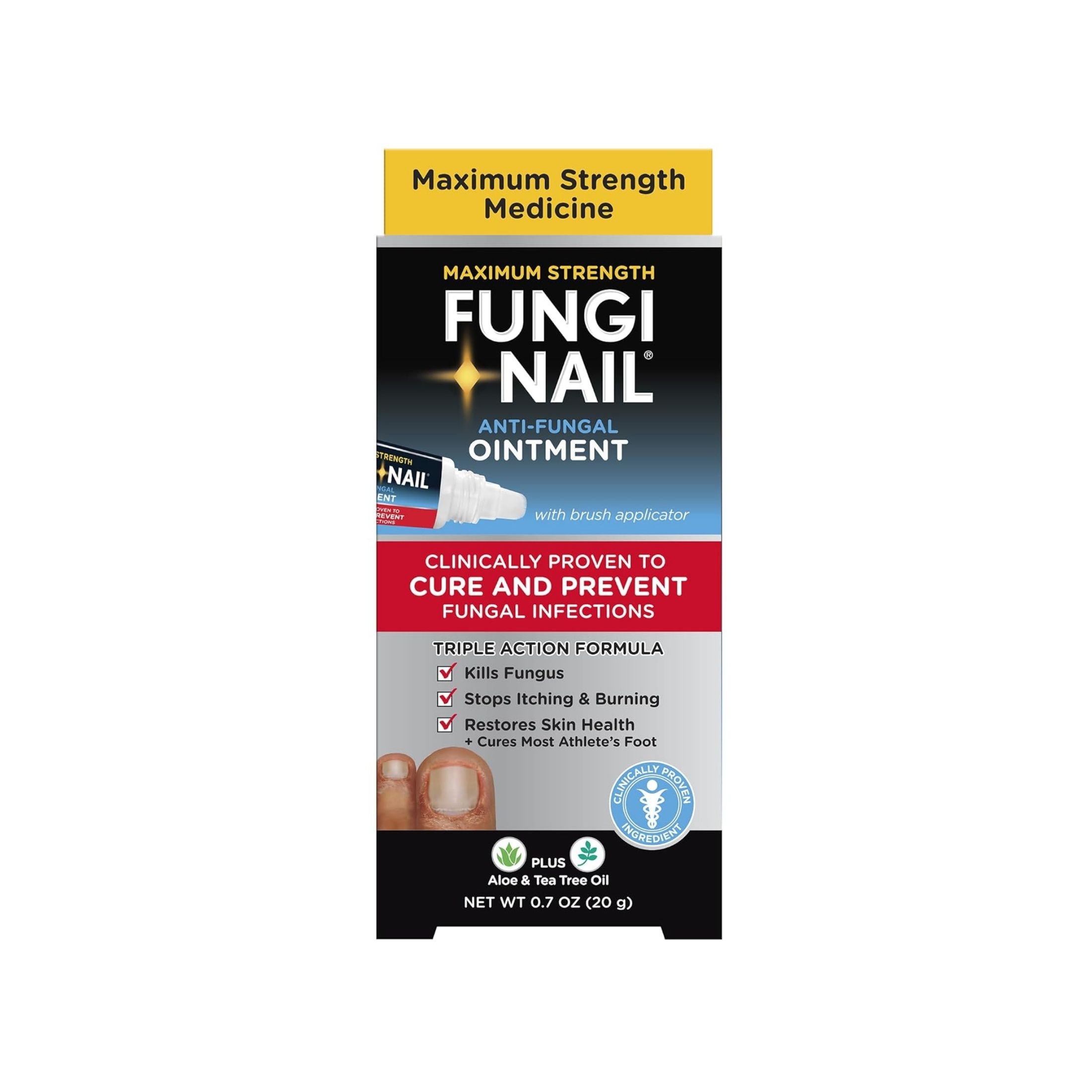 Fungi Nail Anti-Fungal Ointment, Maximum Strength, 0.7 Fl Oz