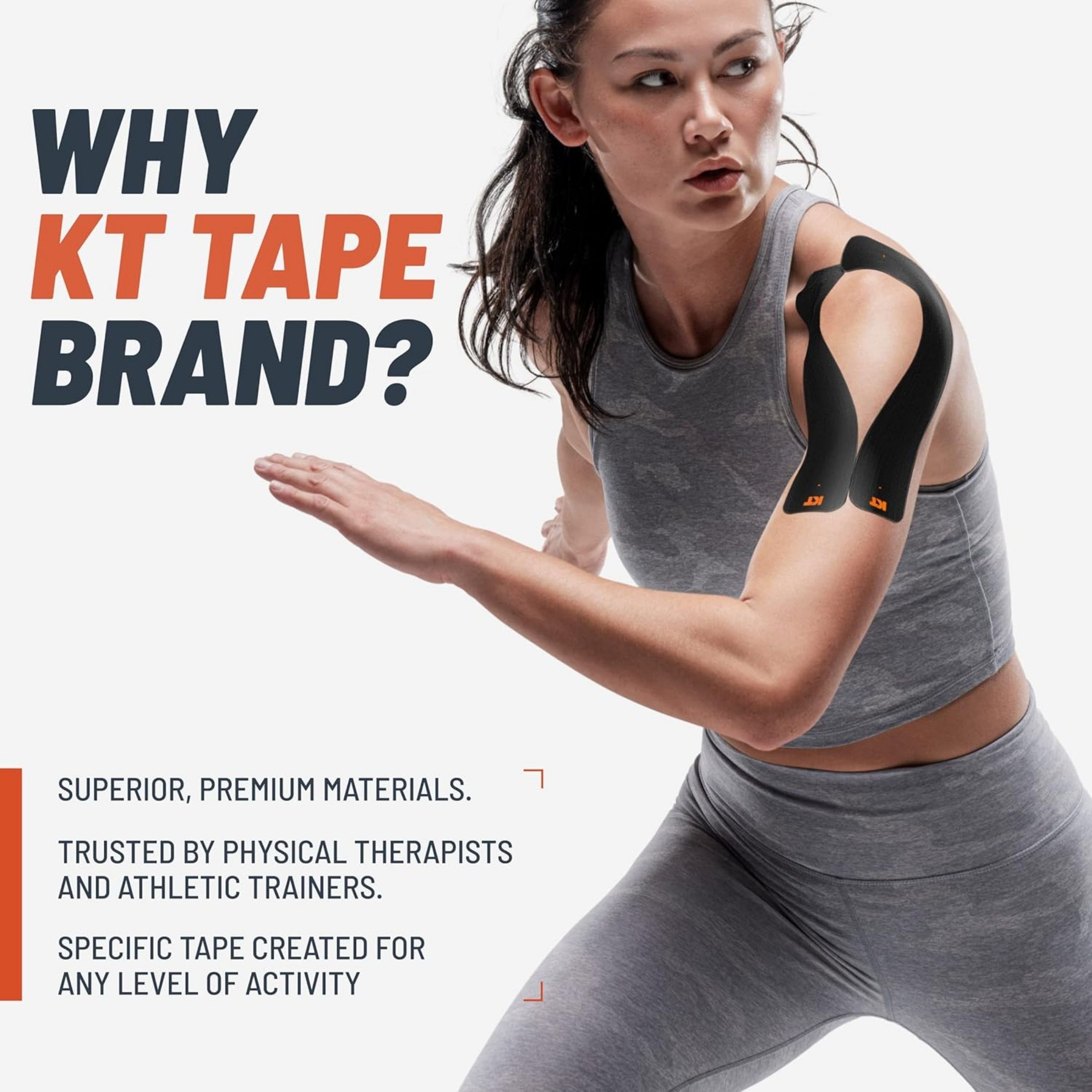 KT Tape Original Cotton Kinesiology Beige 20 Precut Strips