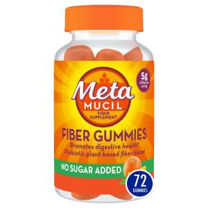 Metamucil Fiber Supplement Gummies, Sugar Free Orange Flavor
