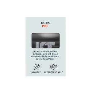 KT Tape Pro Synthetic Kinesiology Therapeutic Sports 20 Precut, 10 Strips, Jet Black