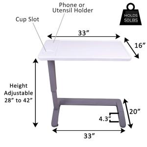 Carex Overbed Table