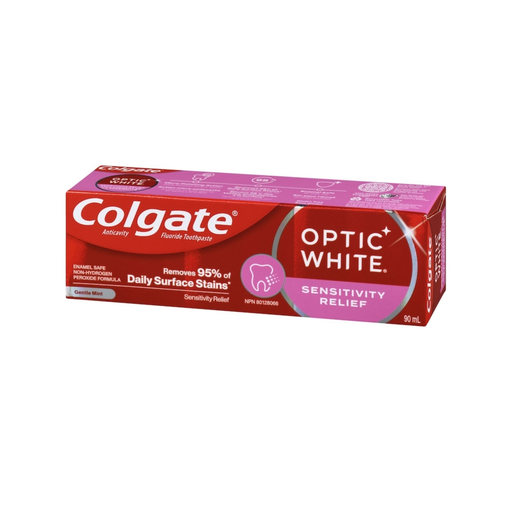 Colgate Optic White Anticavity Fluoride Toothpaste Sparkling Mint