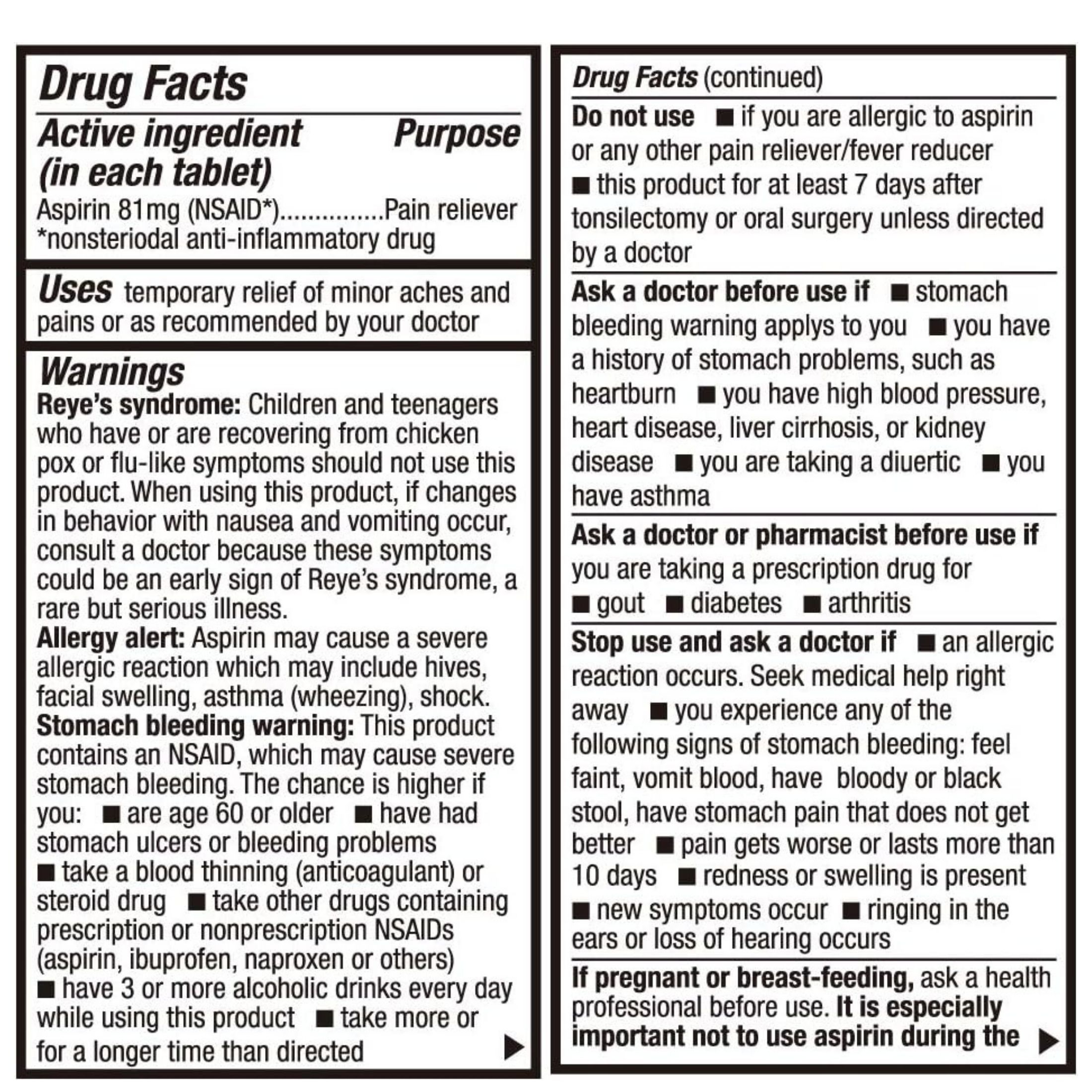 HealthA2Z A2 Aspirin, Low Strength, 81 Mg, Chewable Tablets, Orange Flavor