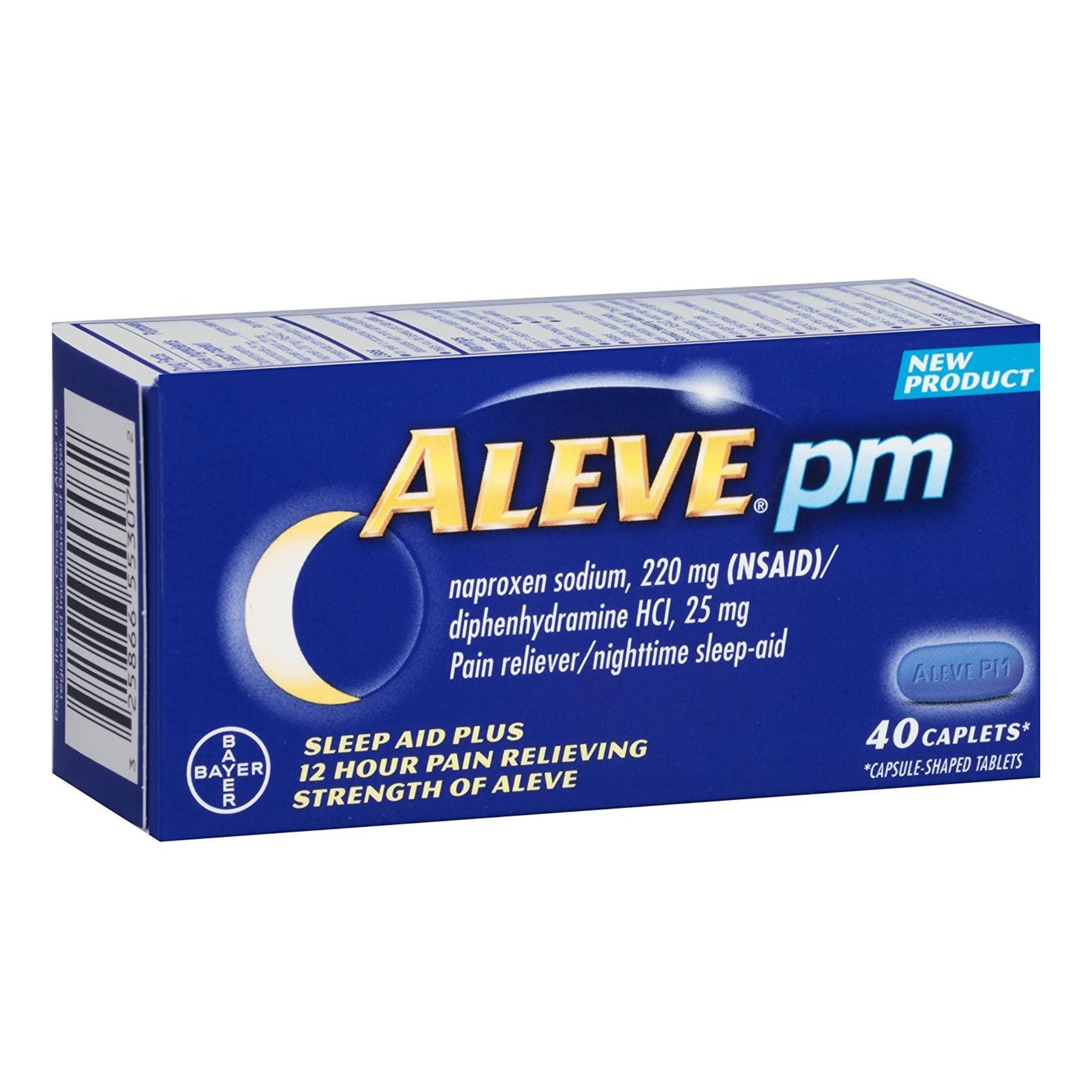 Aleve PM Pain Reliever/Nighttime Sleep Aid, Caplets