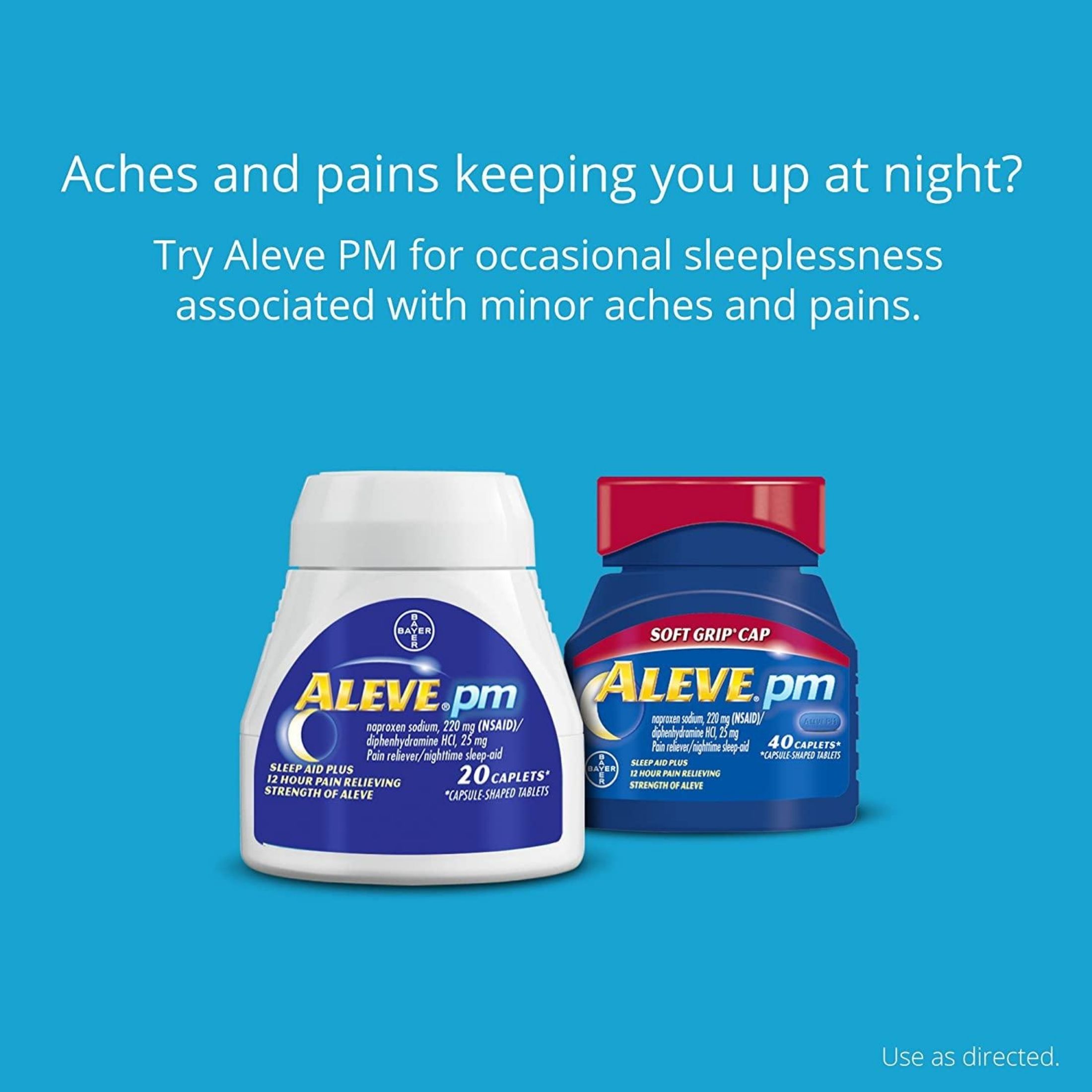 Aleve PM Pain Reliever/Nighttime Sleep Aid, Caplets