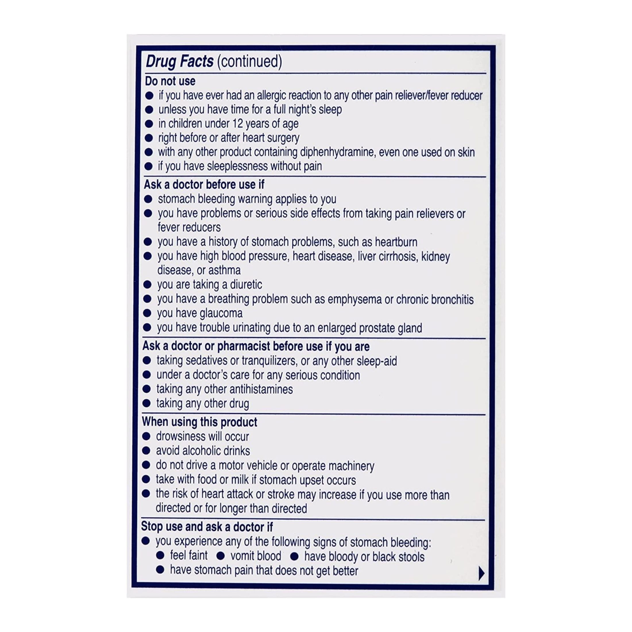 Aleve PM Pain Reliever/Nighttime Sleep Aid, Caplets