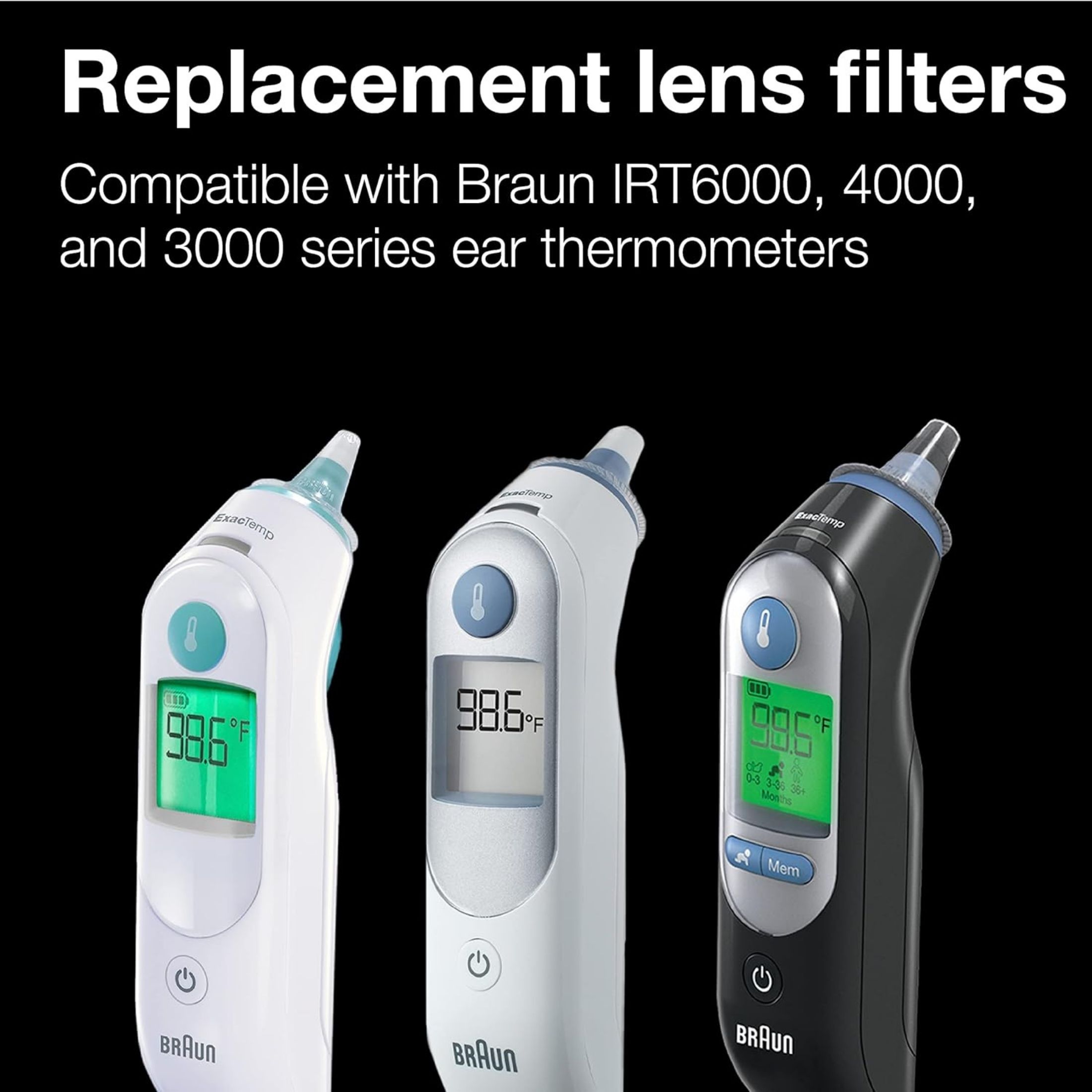 Braun ThermoScan Ear Thermometer Lens Filters