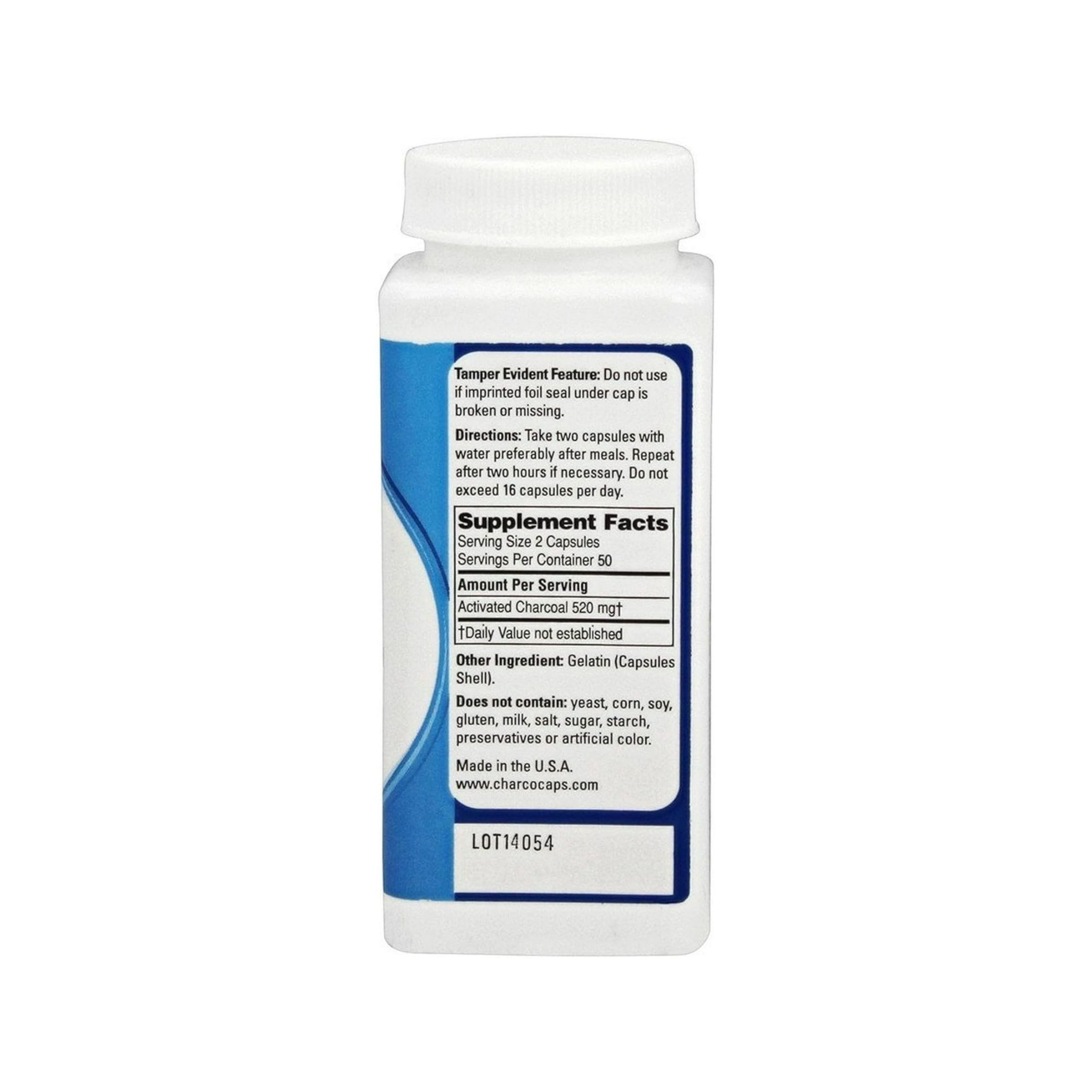 Requa Activated Charcoal - 260 Mg - 100 Capsules