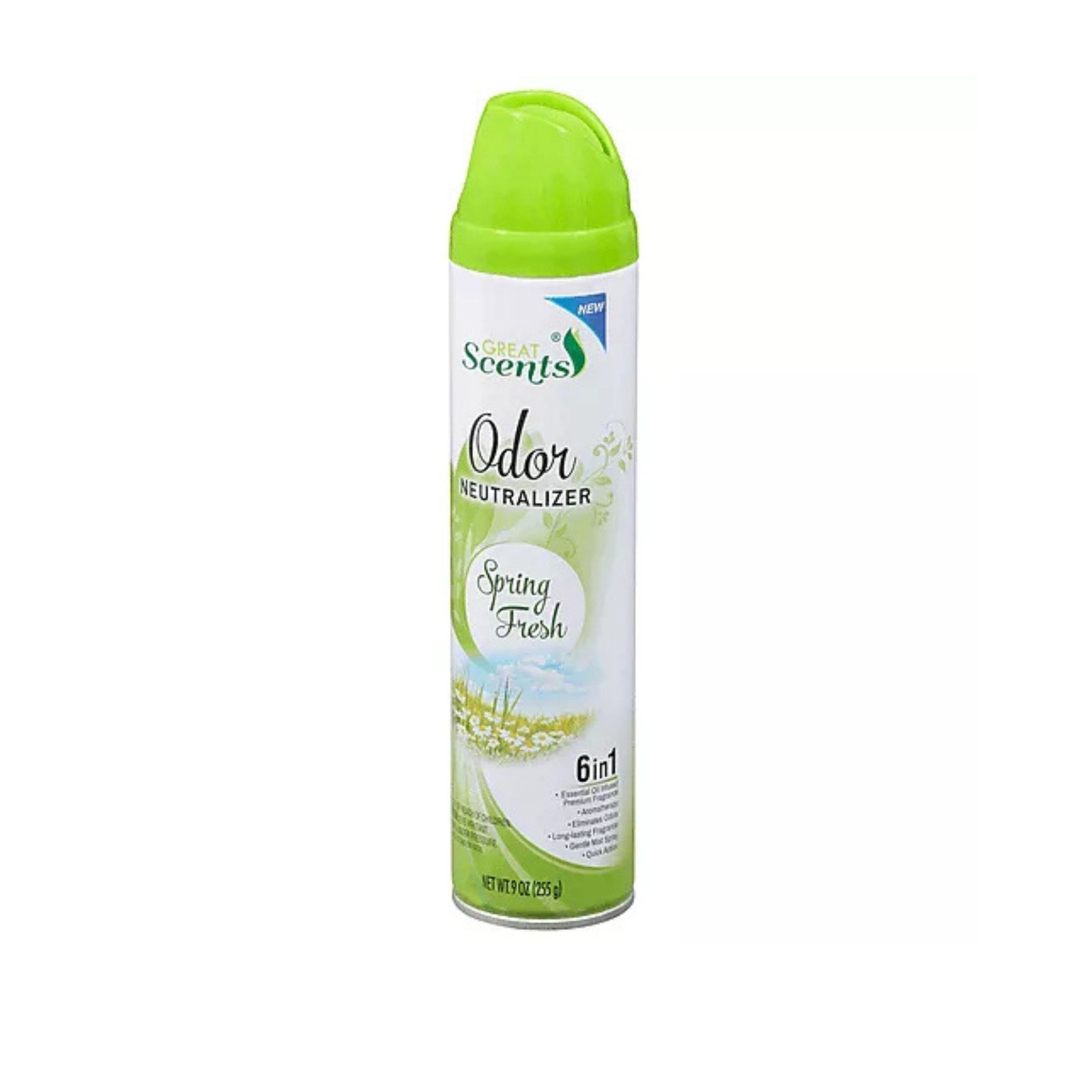 Great Scents Odor Neutralizer, Spring Fresh, 6 In 1 9 Oz