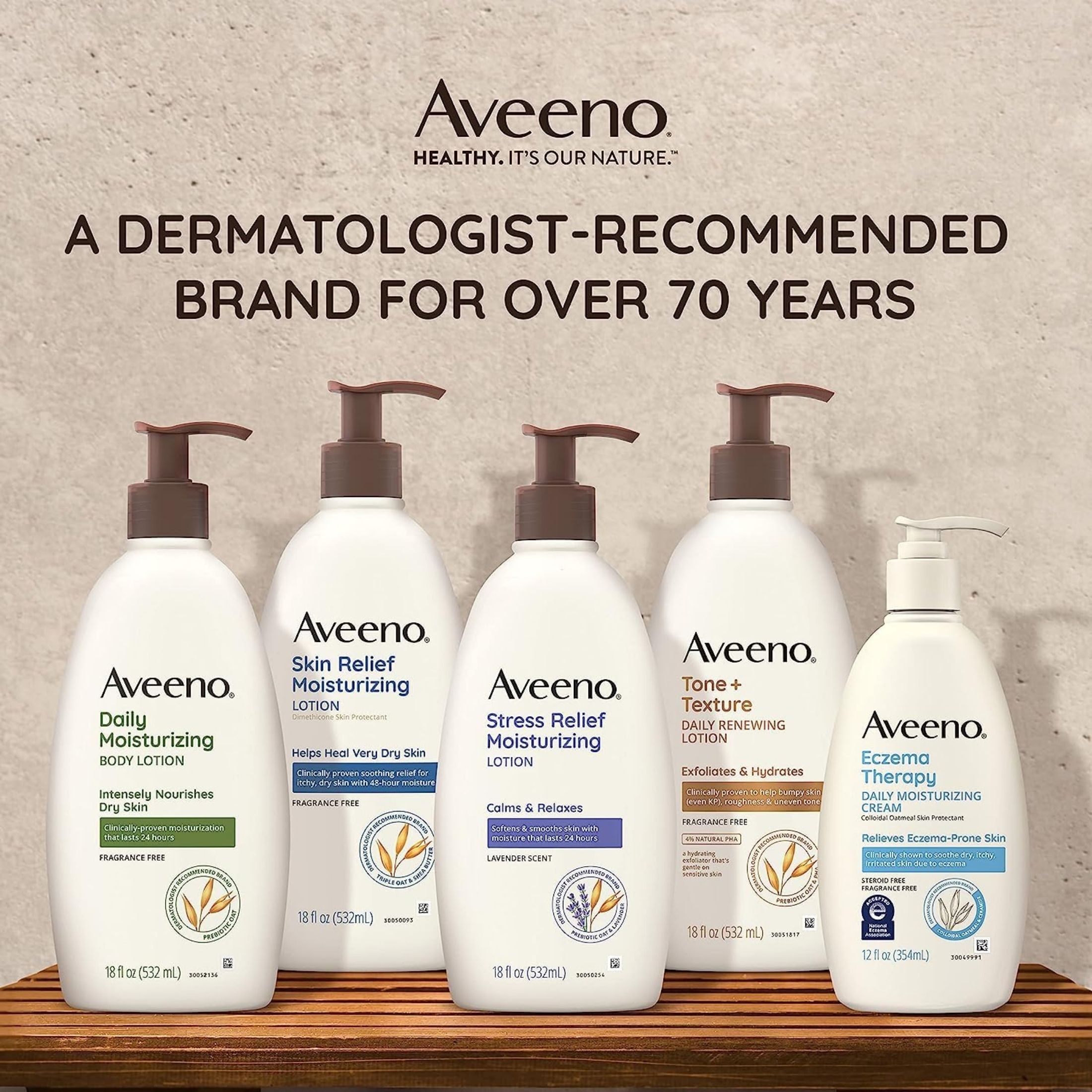 Aveeno Body Lotion, Daily Moisturizing, Fragrance Free 18 Fl Oz