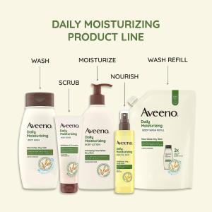 Aveeno Body Lotion, Daily Moisturizing, Fragrance Free 18 Fl Oz
