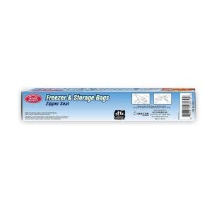 Home Select Freezer & Storage Bags, Zipper Seal, Gallon Size