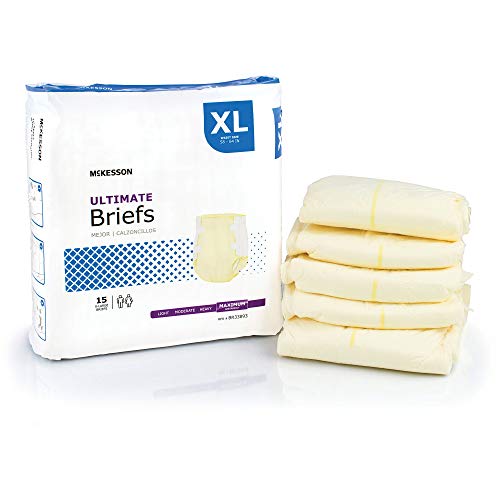 McKesson Unisex Adult Incontinence Brief x-Large Disposable Heavy Absorbency, 60 EA/CS