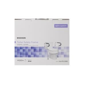 McKesson Toilet Safety Rail, Gray Aluminum MK