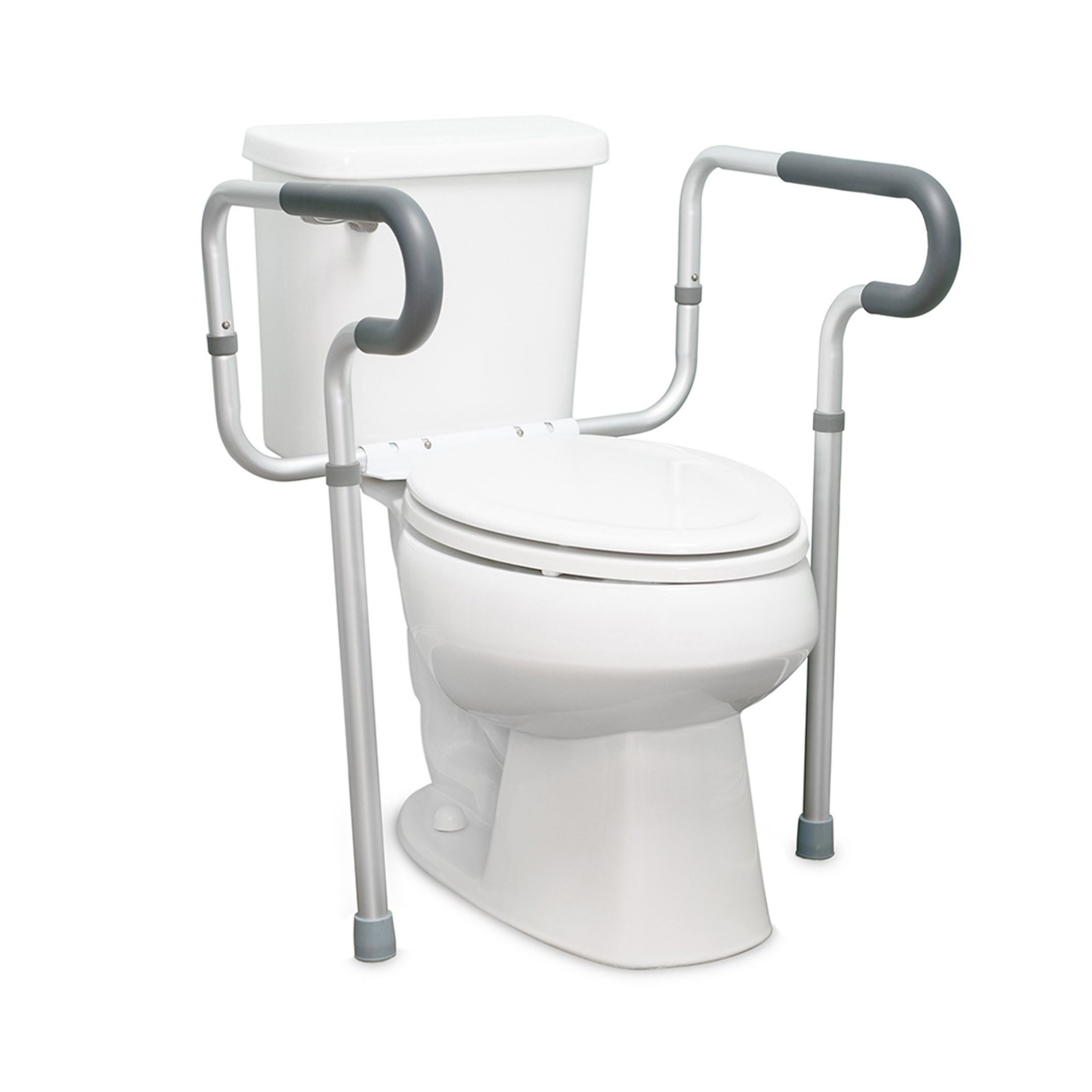 McKesson Toilet Safety Rail, Gray Aluminum MK