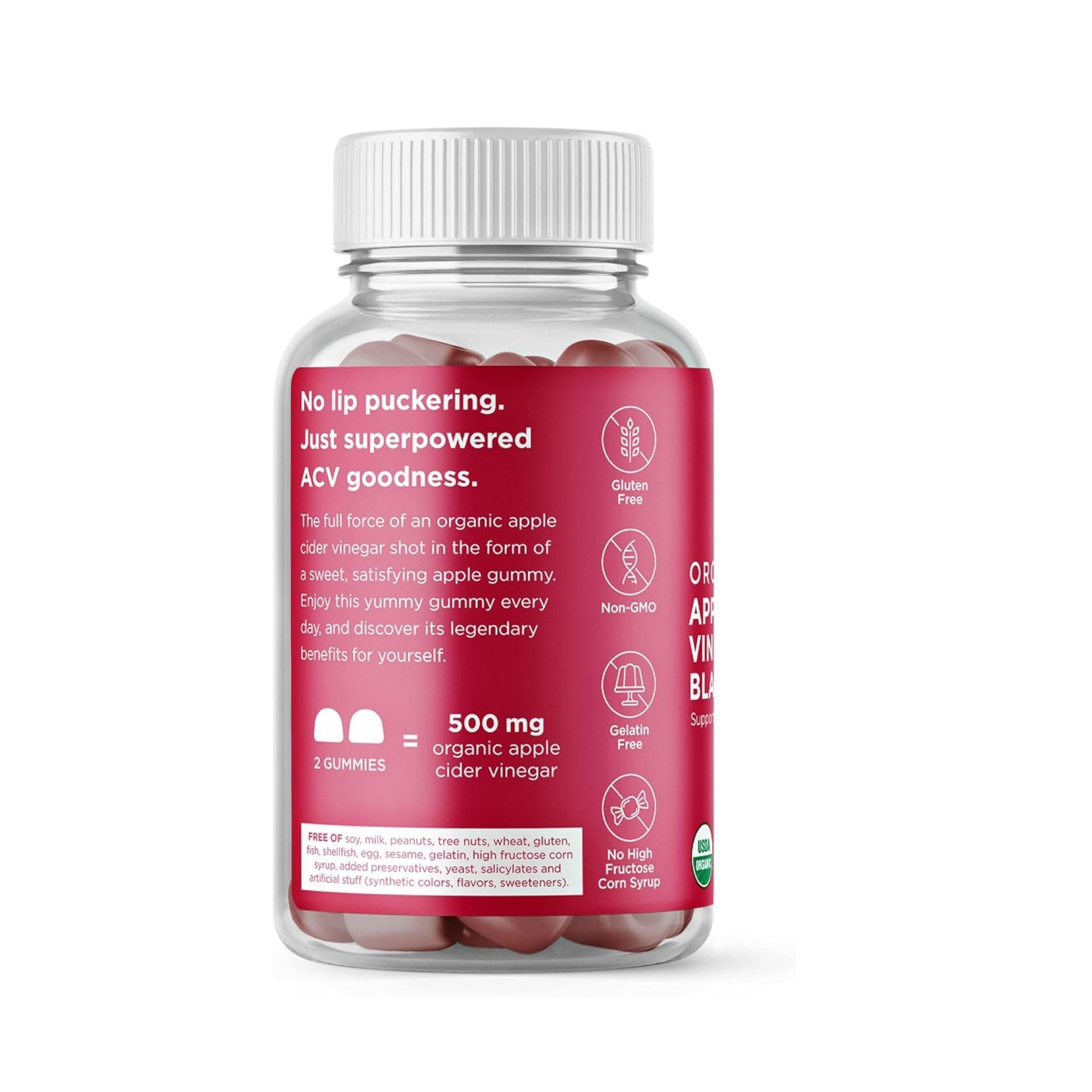 Hyland's Naturals, Organic Apple Cider Vinegar Blast Gummies, Natural Apple, 60 Vegan Gummies