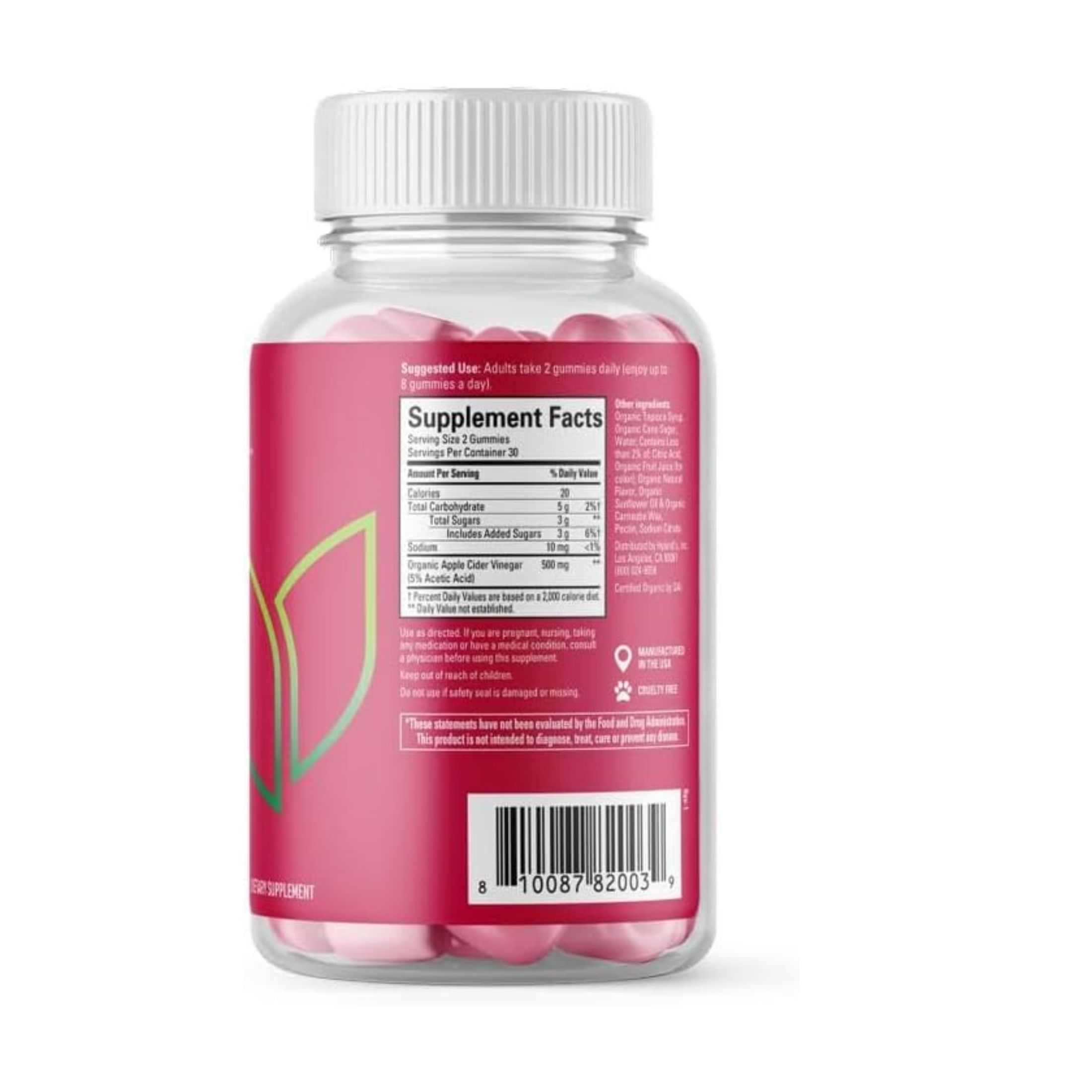 Hyland's Naturals, Organic Apple Cider Vinegar Blast Gummies, Natural Apple, 60 Vegan Gummies