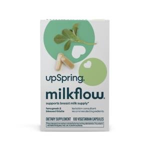 UpSpring Breastfeeding Supplement, Fenugreek + Blessed Thistle, Vegetarian Capsules