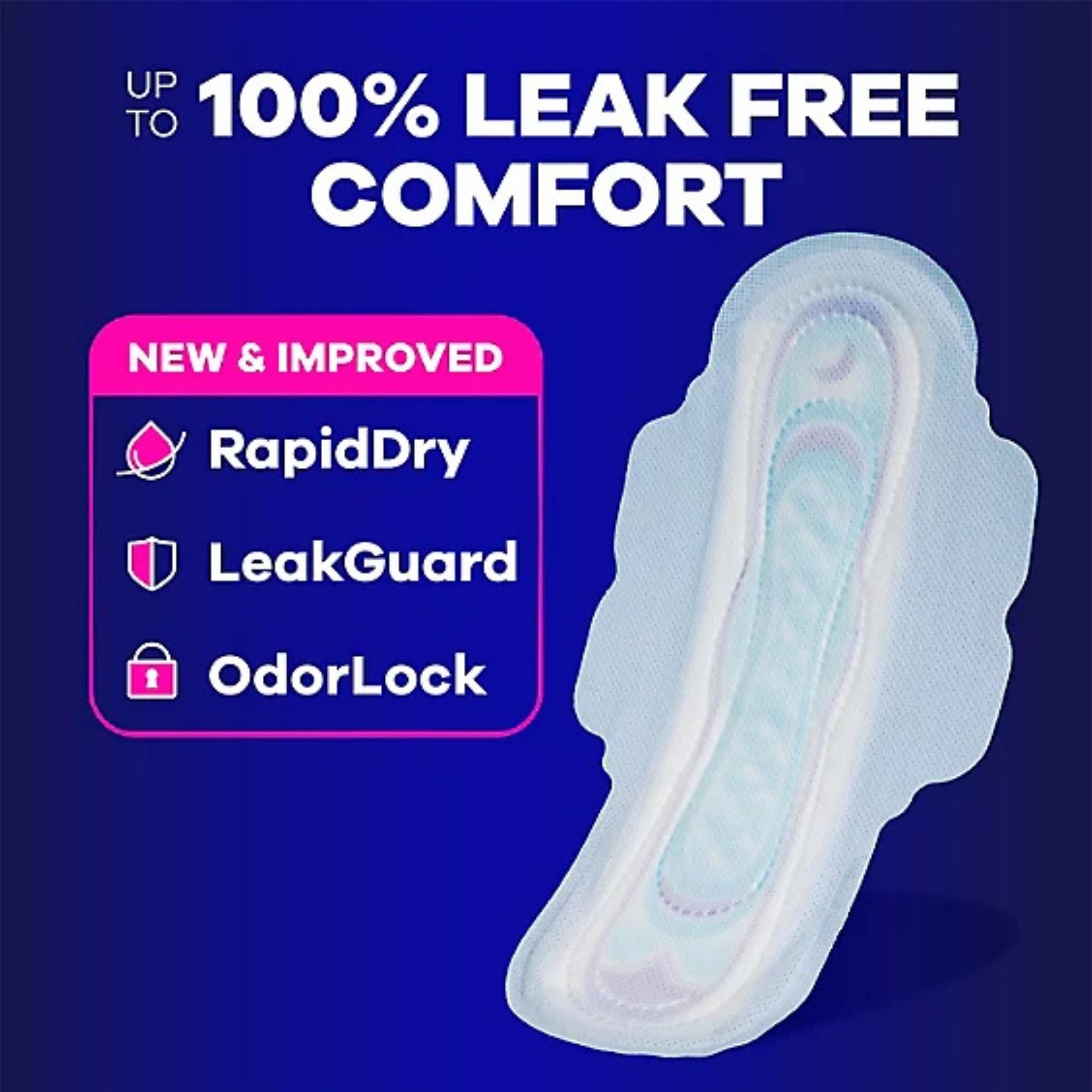 Always Ultra Thin Pads Size 4, Overnight With Wings