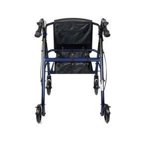 McKesson Rollator Adjustable Height Aluminum 33 To 38 Inch Handle Height 146-R728BL