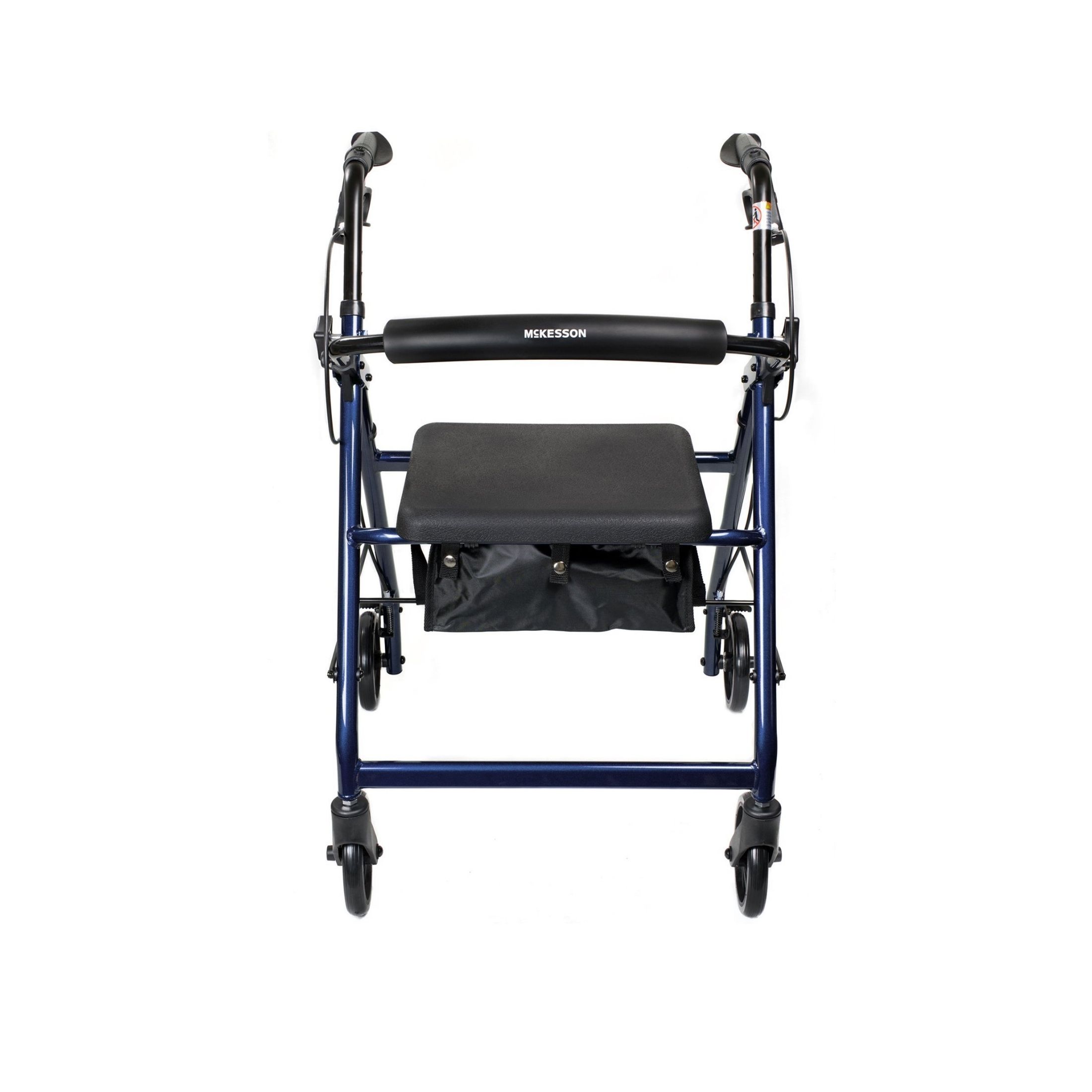 McKesson Rollator Adjustable Height Aluminum 33 To 38 Inch Handle Height 146-R728BL